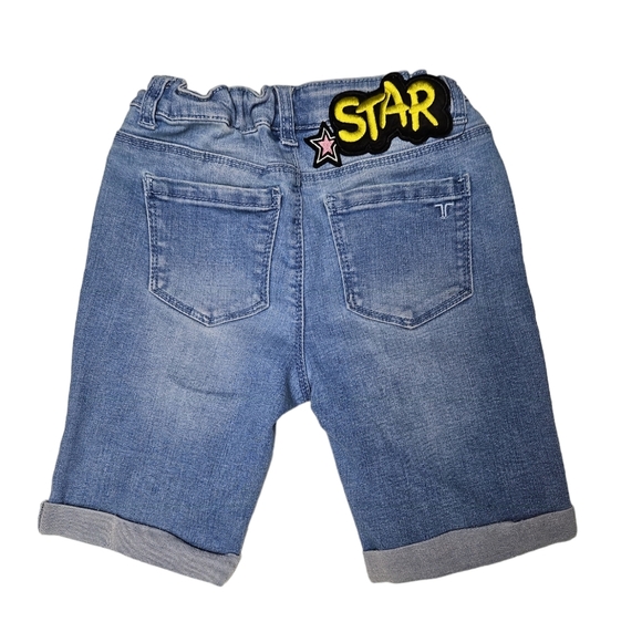 Tractr Girls Blue Jean Shorts Size 10 - Picture 2 of 5